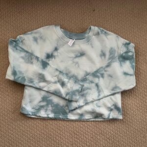 NWT, 90 Degrees by Reflex Cropped women's tie-dyed sweatshirt, XL